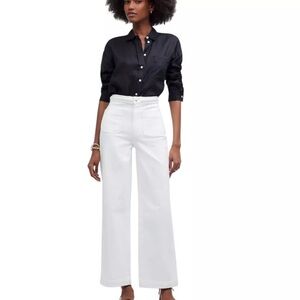 Madewell x Lisa Says Gah size 28 The Perfect Vintage Wide Leg Crop Jean